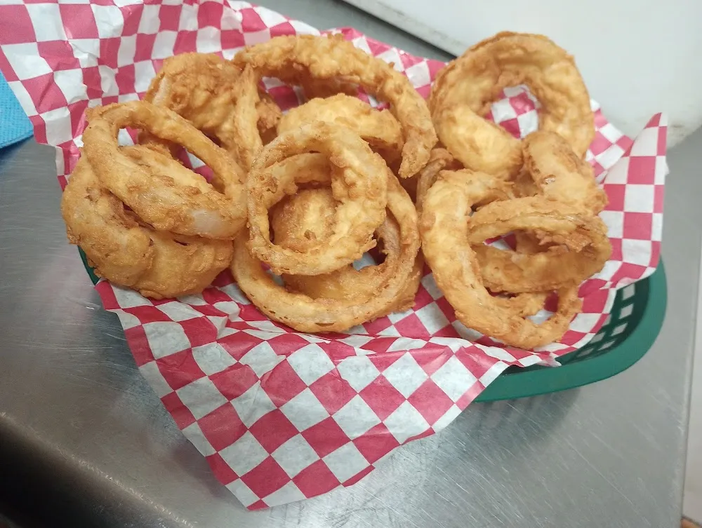 Battered Onion Rings Freshly Made